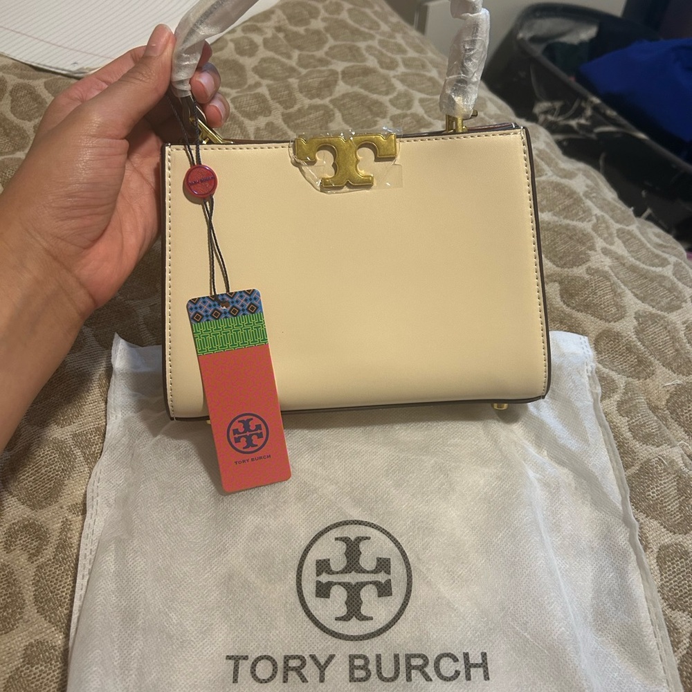 Tory Burch MINI ELEANOR SATCHEL in Crème